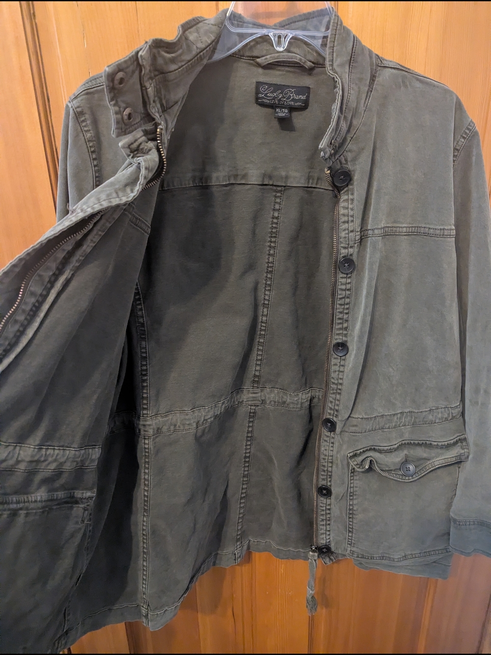 Lucky Brand Olive Green Utility Jacket - Picture 3 of 5